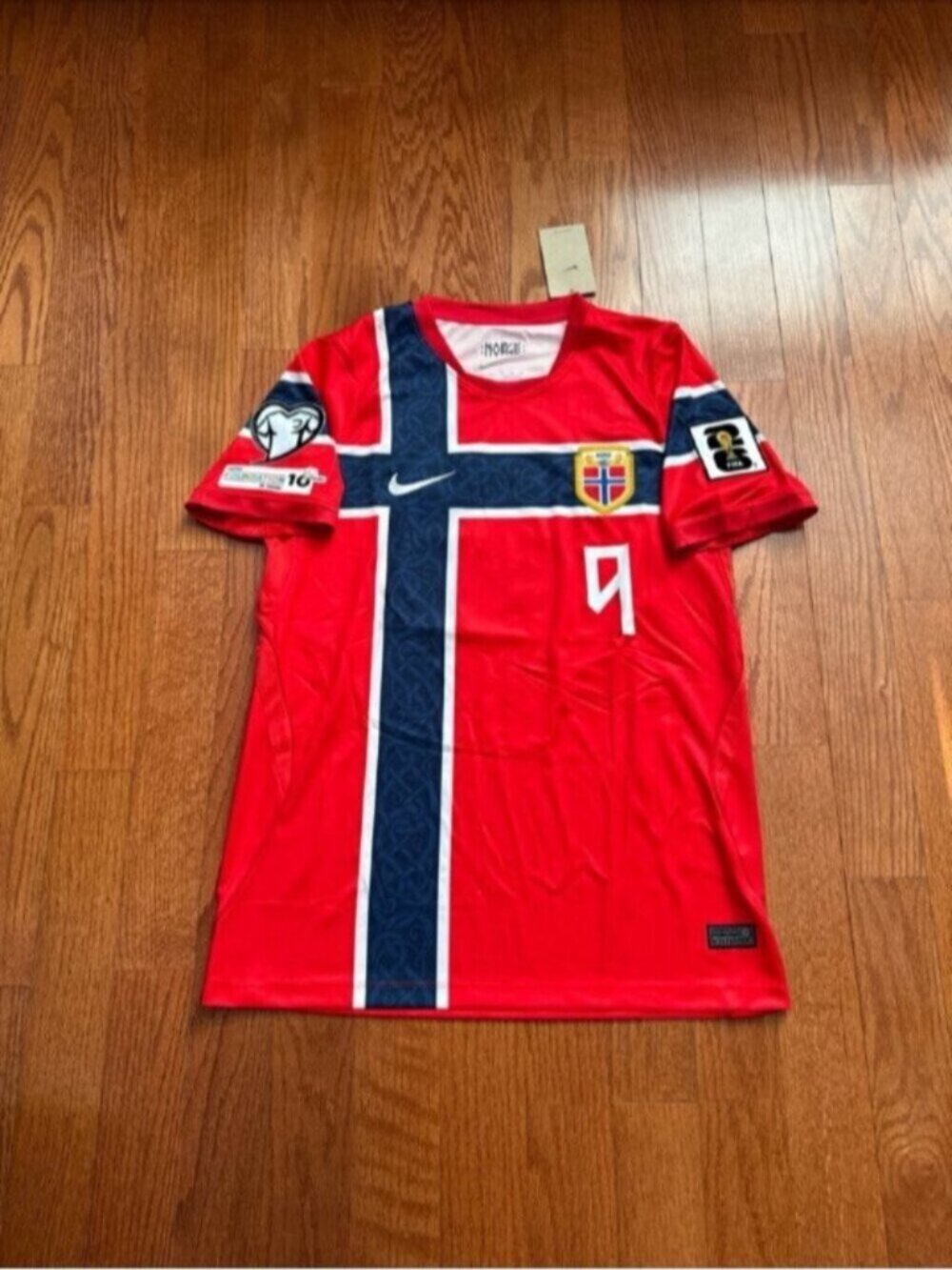 Norway Home Soccer Jersey Haaland #9 World Cup 2026 - Picture 15 of 15